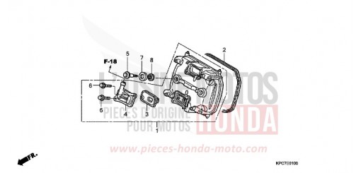 COUVERCLE DE CULASSE AVANT XL125VB de 2011